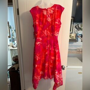 Cleaning out my closet. Sandra Darren Dress,  Floral Sleeveless size 12.
